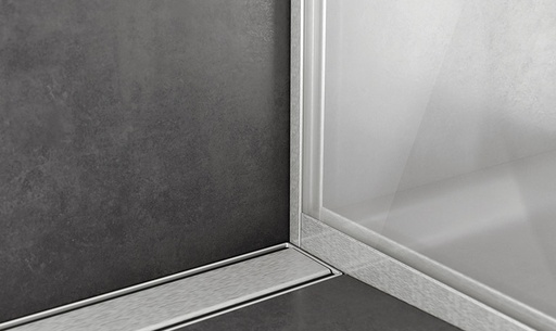 [PUG72-H11L250E1] PG72 - Glass Profile Above Tiling