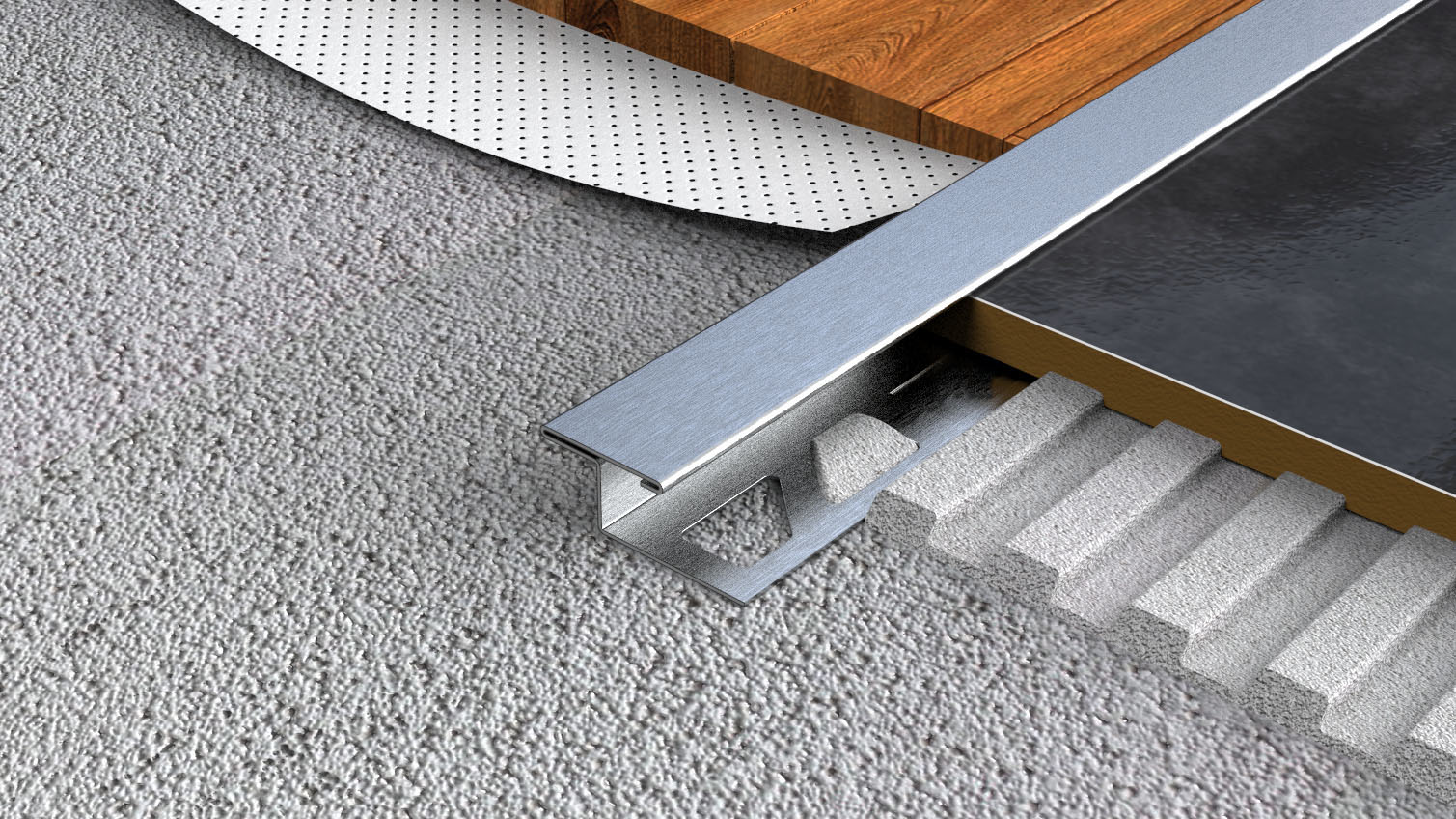 [PUK78-H125L250E1] PK78 - Transition Profile Below Tiling